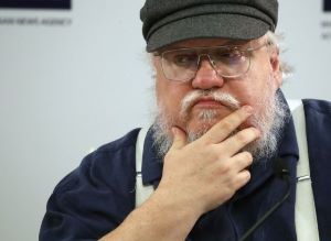 George R R Martin thinking, probably about long emails.